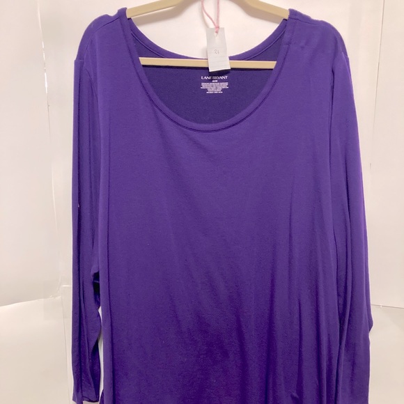 Lane Bryant Tops - Purple long sleeve T-shirt